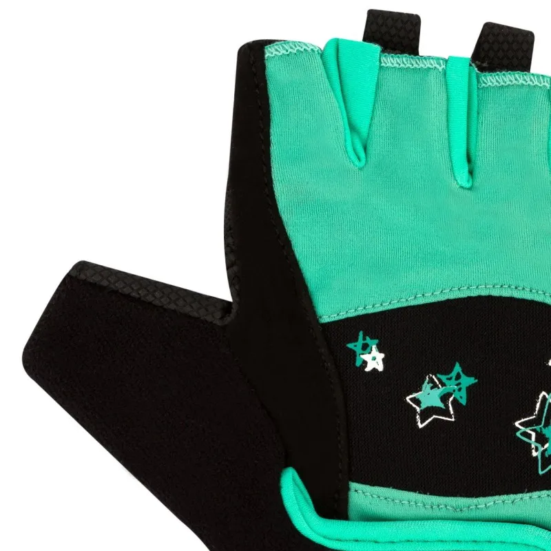 Фітнес рукавички PowerPlay 3492 жіночі Чорно-Мятні M фото товара