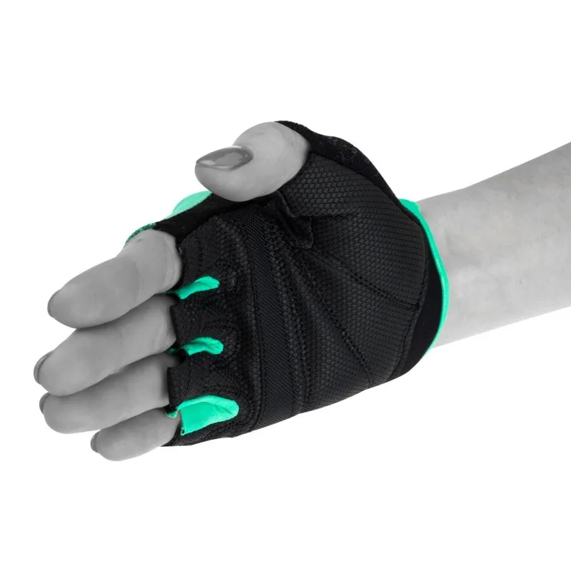 Фітнес рукавички PowerPlay 3492 жіночі Чорно-Мятні XS фото товара