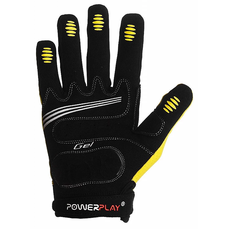 Велорукавички PowerPlay 6556 Жовті XL фото товара