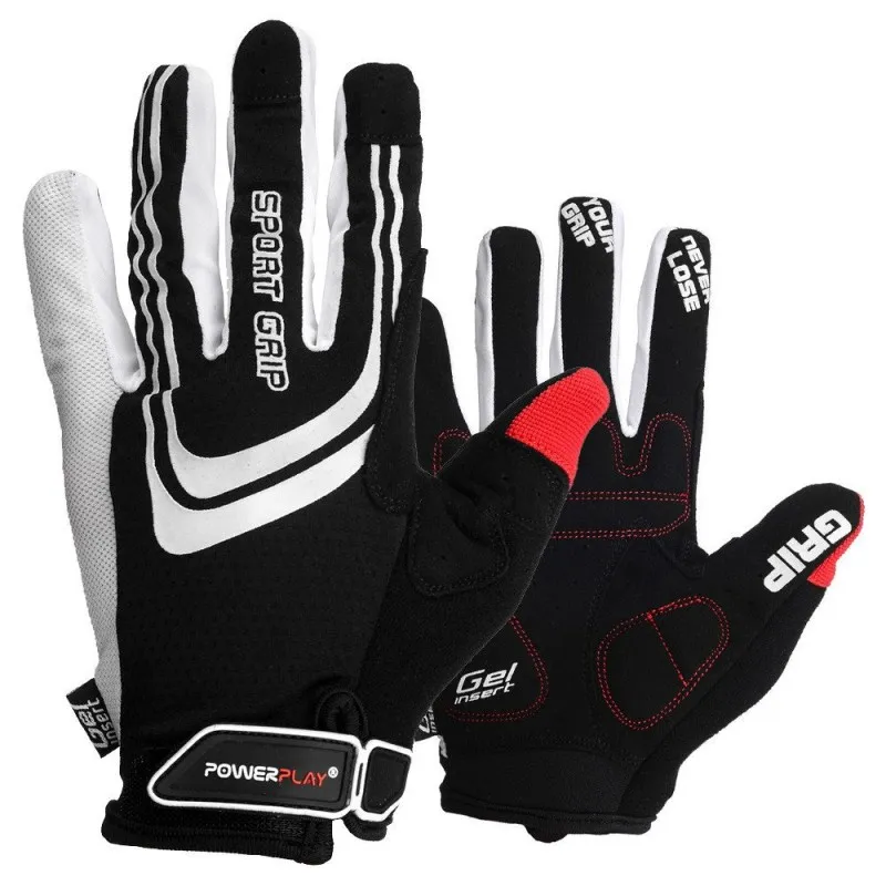 Велорукавички PowerPlay 6588 Чорні M фото товару