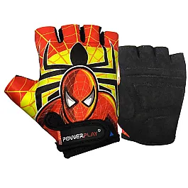Велорукавички PowerPlay 5473 Spiderman червоно-жовті S
