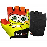 Велорукавички PowerPlay 5473 Sponge Bob жовто-помаранчеві 2XS фото товару