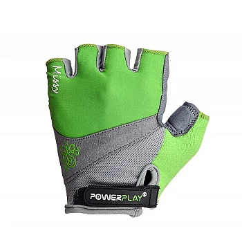 Велорукавички PowerPlay 5277 D Зелені M
