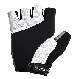 Велорукавички PowerPlay 5041 Чорно-білі XS