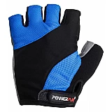 Велорукавички PowerPlay 5041 B Чорно-блакитні XL фото товару
