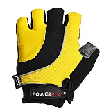 Велорукавички PowerPlay 5037 C Чорно-жовті M фото товара