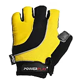 Велорукавички PowerPlay 5037 C Чорно-жовті L фото товару
