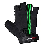 Велорукавички PowerPlay 5031 Чорно-Зелені L фото товару