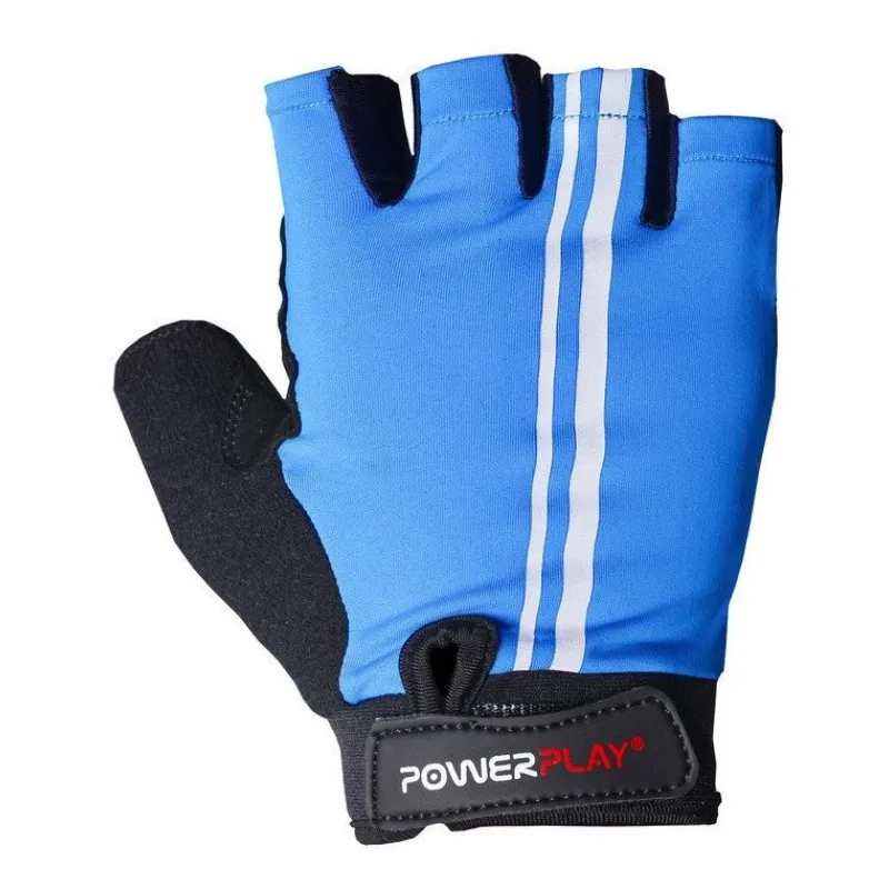 Велорукавички PowerPlay 5031 A Блакитні XL фото товару