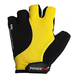 Велорукавички PowerPlay 5028 B Чорно-жовті XL