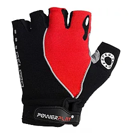 Велорукавички PowerPlay 5019 D Чорно-червоні XS