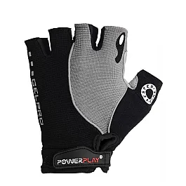 Велорукавички PowerPlay 5019 Чорно-сірі XL