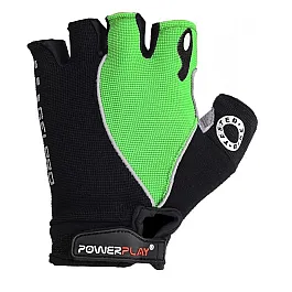 Велорукавички PowerPlay 5019 A Чорно-зелені XL