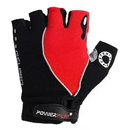 Велорукавички PowerPlay 5019 D Чорно-червоні XL