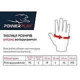 Велорукавички PowerPlay 5019 C Чорно-блакитні XL фото товару