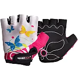 Велорукавички PowerPlay 5470 Біло-рожеві  3XS фото товара