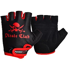 Велорукавички PowerPlay 5461 Чорно-червоні XS