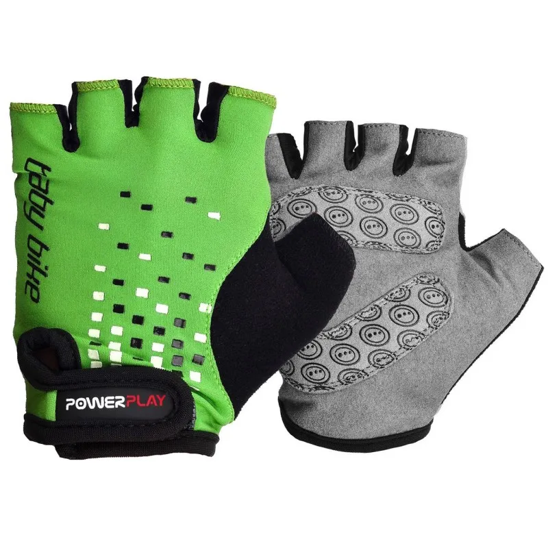 Велорукавички PowerPlay 5451 A Зелені 3XS фото товару