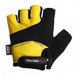 Велорукавички PowerPlay 5013 Жовті S