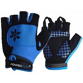 Велорукавички PowerPlay 5284 D Блакитні XS