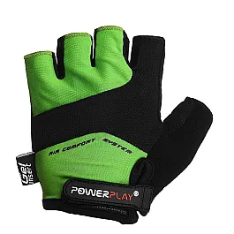 Велорукавички PowerPlay 5013 B Зелені XS
