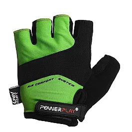 Велорукавички PowerPlay 5013 B Зелені XXL