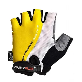 Велорукавички PowerPlay 5010 A Біло-жовті XXL