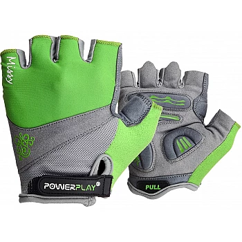 Велорукавички PowerPlay 5277 D Зелені M