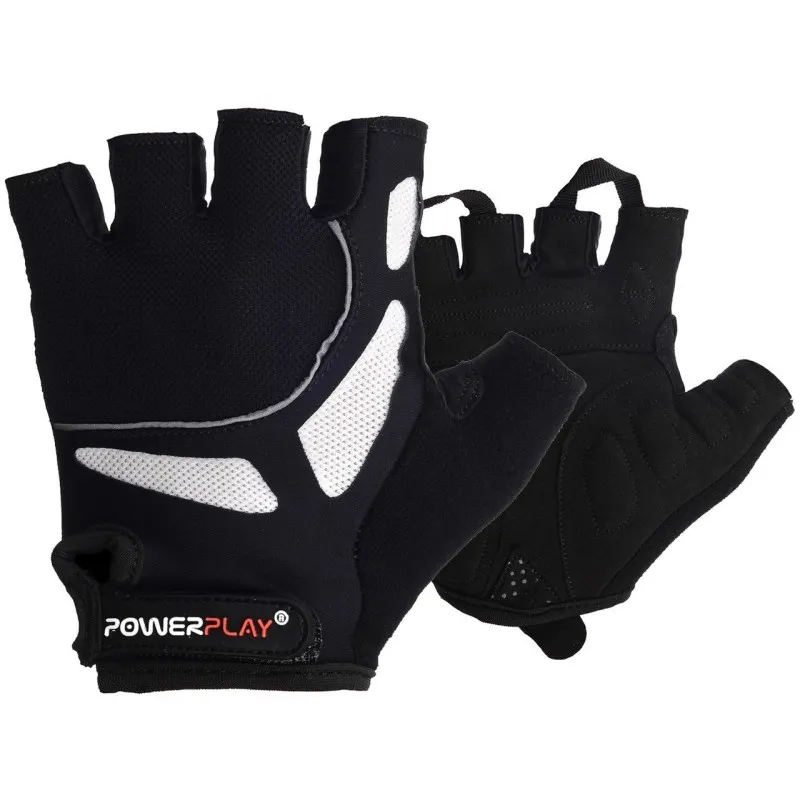 Велорукавички PowerPlay 5087 Чорні M фото товара