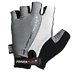 Велорукавички PowerPlay 5010 Біло-сірі M фото товару