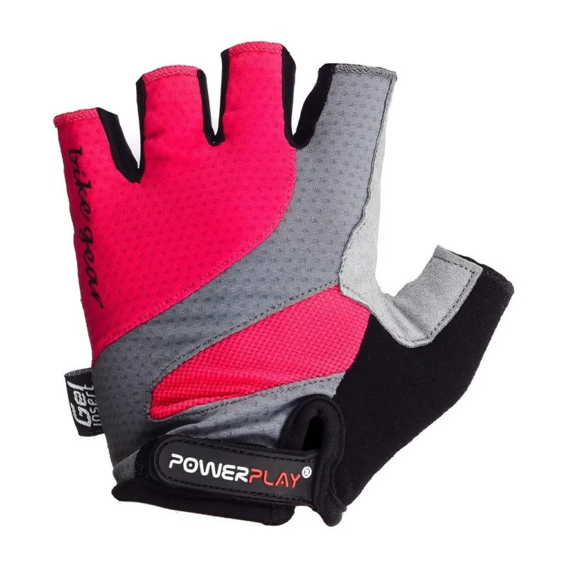 Велорукавички PowerPlay 5004 А Рожеві XS фото товару