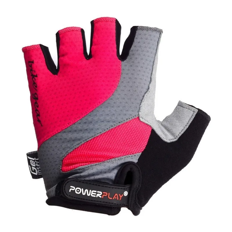 Велорукавички PowerPlay 5004 А Рожеві S фото товару