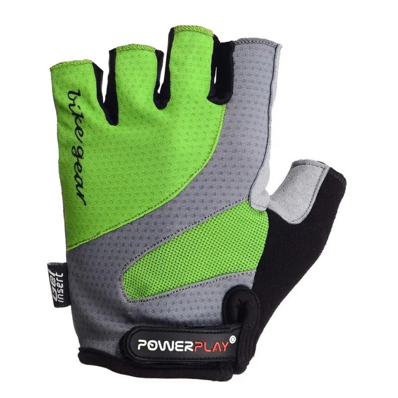 Велорукавички PowerPlay 5004 C Зелені XS фото товару