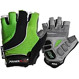 Велорукавички PowerPlay 5037 Чорно-зелені M фото товару