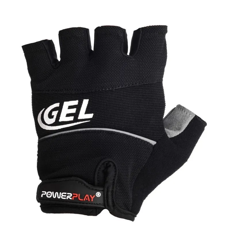 Велорукавички PowerPlay 1058 Чорні S фото товару
