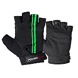 Велорукавички PowerPlay 5031 Чорно-Зелені L фото товару