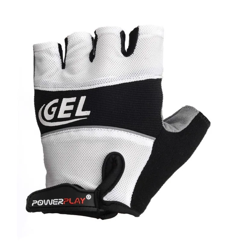 Велорукавички PowerPlay 1058 Білі L фото товара