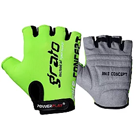 Велорукавички PowerPlay 5029 Зелені M