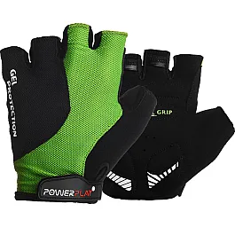 Велорукавички PowerPlay 5028 A Чорно-зелені XL