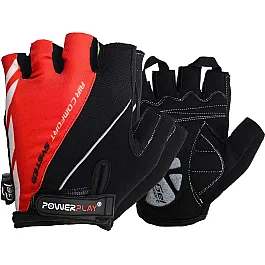Велорукавички PowerPlay 5024 C Чорно-червоні S