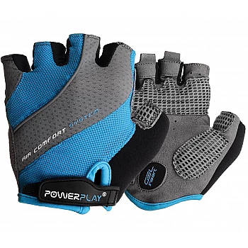 Велорукавички PowerPlay 5023 Блакитні S