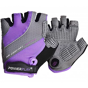 Велорукавички PowerPlay 5023 A Фіолетові M