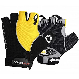 Велорукавички PowerPlay 5019 B Чорно-жовті XS