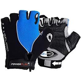 Велорукавички PowerPlay 5019 C Чорно-блакитні XL