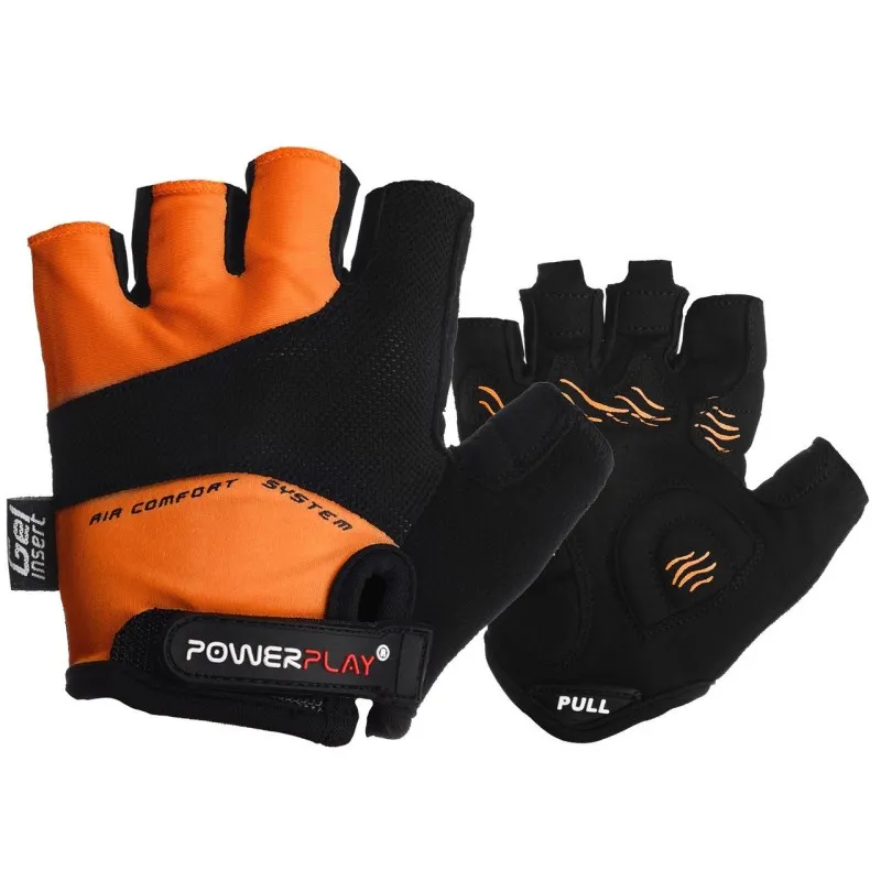 Велорукавички PowerPlay 5013 A Помаранчеві L фото товара
