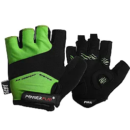 Велорукавички PowerPlay 5013 B Зелені XS