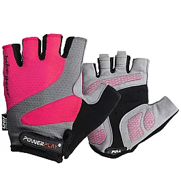 Велорукавички PowerPlay 5004 А Рожеві M
