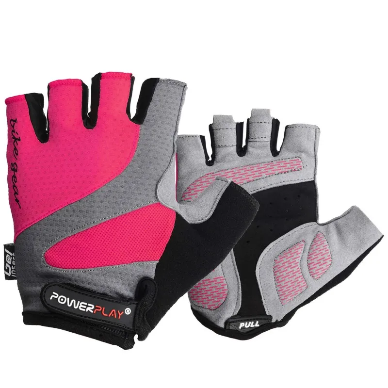 Велорукавички PowerPlay 5004 А Рожеві M фото товару