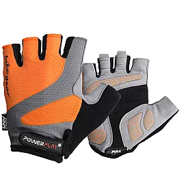 Велорукавички PowerPlay 5004 B Помаранчеві XS