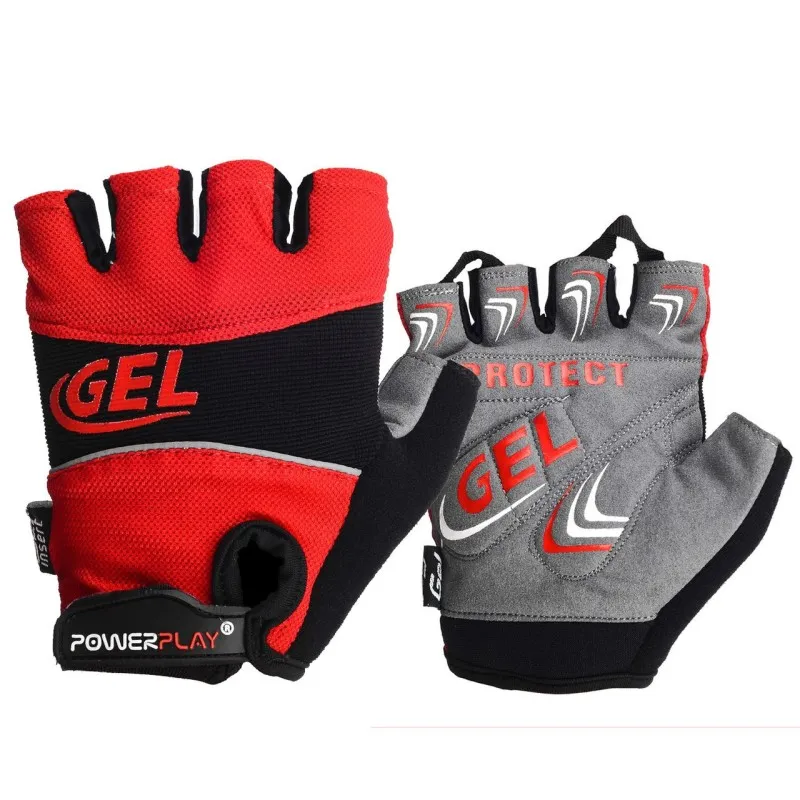 Велорукавички PowerPlay 1058 Червоні XL фото товару